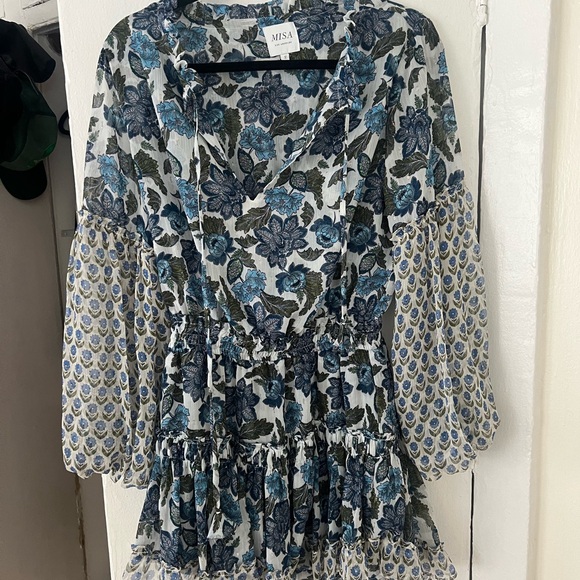 MISA Los Angeles Blue Floral Elisabetta - Picture 3 of 6